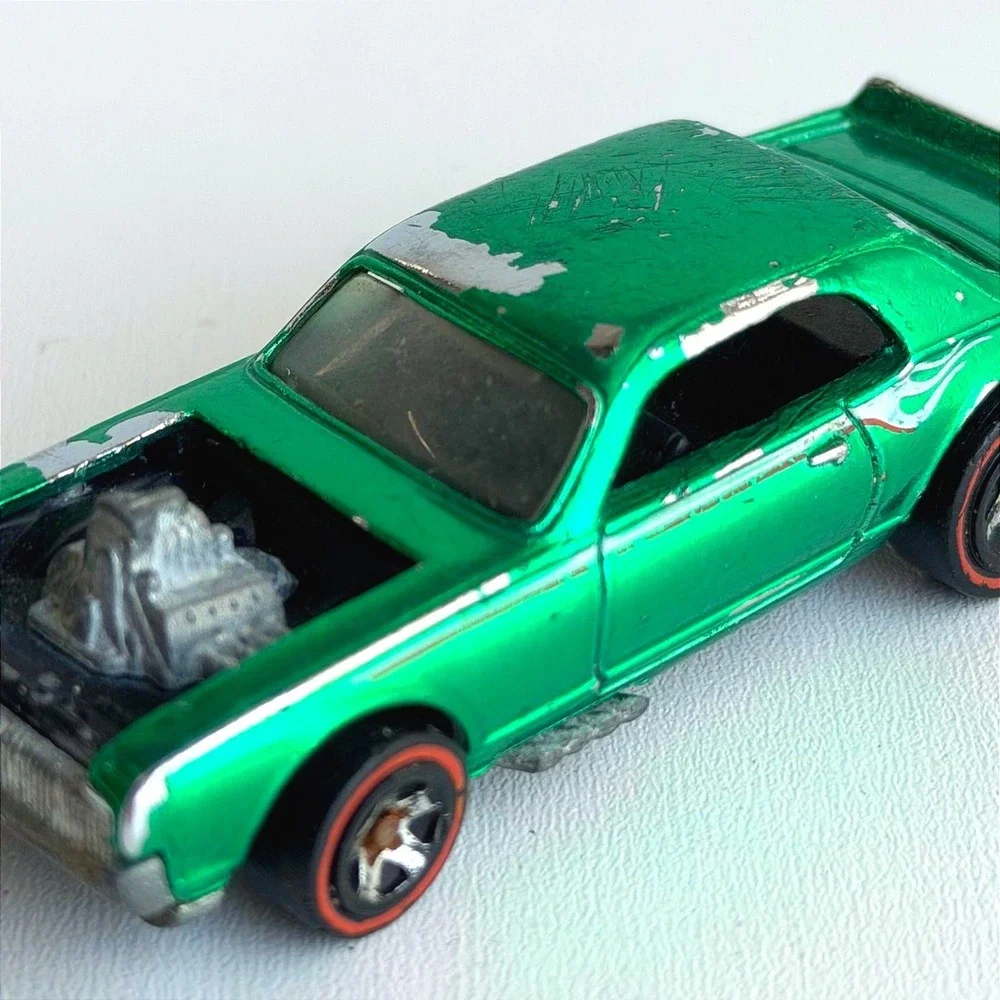 Vintage Hot Wheels 1967 Nitty Gritty Kitty Redline Car Green Rare Flames Custom‎